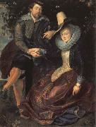 Self-Portrait with his Wife,Isabella Brant, Peter Paul Rubens
